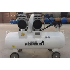 Máy nén khí không dầu giảm âm Pegasus TM-OF750x2-70L