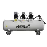 Máy nén khí không dầu giảm âm Pegasus TM-OF750x3-120L