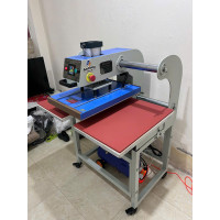 Máy ép nhiệt hai mâm khí nén khổ 40 x 50 (đẩy đầu) Máy ép nhiệt hai mâm khí nén khổ 40 x 50 (đẩy đầu)