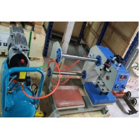 Máy ép logo khí nén hai mâm nhiệt khổ 20 x 30 Máy ép logo khí nén hai mâm nhiệt khổ 20 x 30