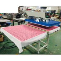 Máy ép nhiệt hai mâm khí nén khổ 40 x 50 (đẩy mâm dưới)