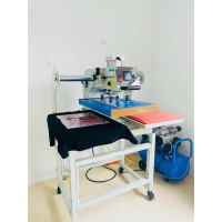 Máy ép nhiệt hai mâm khí nén khổ 40 x 60 (đẩy đầu) Máy ép nhiệt hai mâm khí nén khổ 40 x 60 (đẩy đầu)