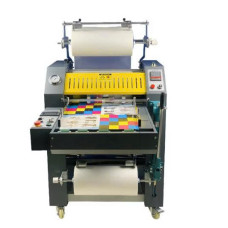 Máy cán màng thủy lực tự động tách giấy và thu cuộn 420B ( 2 trong 1 )